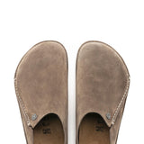 Birkenstock Zermatt Suede Slippers for Men in Grey Taupe