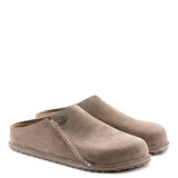 Birkenstock Zermatt Suede Slippers for Men in Grey Taupe