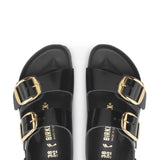 Birkenstock Milano Big Buckle Sandals for Women in High Shine Black