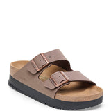 Papillio by Birkenstock Arizona Platform Vegan Birko-Flor Sandals for Women in Mocha
