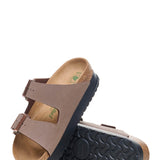 Papillio by Birkenstock Arizona Platform Vegan Birko-Flor Sandals for Women in Mocha