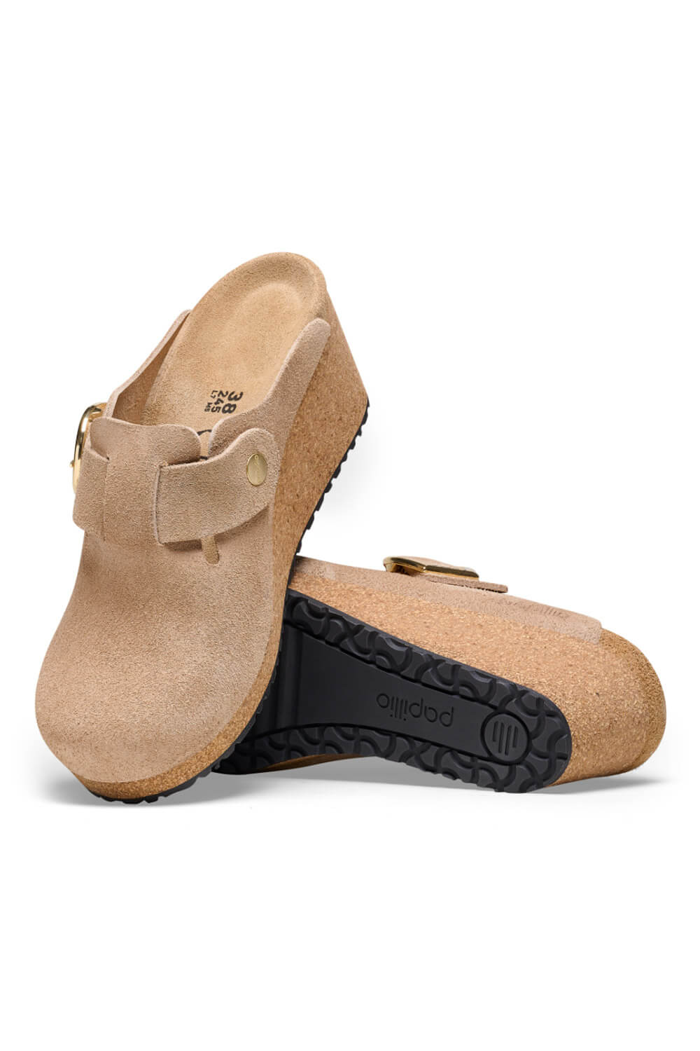 Papillo by Birkenstock Fanny Wedges for Women in Sand Brown | 1025278 ...