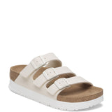 Papillio by Birkenstock Florida Flex Platform Slide Sandals for Women in Eggshell 