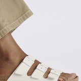 Papillio by Birkenstock Florida Flex Platform Slide Sandals for Women in Eggshell 