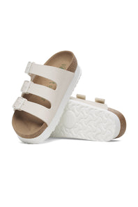 Papillio by Birkenstock Florida Flex Platform Slide Sandals for Women in Eggshell 