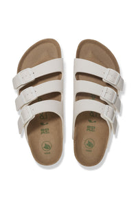Papillio by Birkenstock Florida Flex Platform Slide Sandals for Women in Eggshell 
