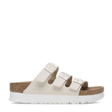 Papillio by Birkenstock Florida Flex Platform Slide Sandals for Women in Eggshell 