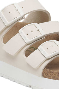 Papillio by Birkenstock Florida Flex Platform Slide Sandals for Women in Eggshell 