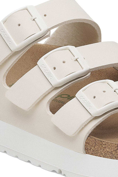 Papillio by Birkenstock Florida Flex Platform Slide Sandals for Women in Eggshell 