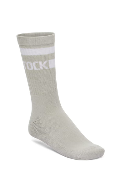 Birkenstock Cotton Tennis Stripe Socks in Stone Coin/White