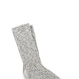 Birkenstock Cotton Slub Crew Socks for Women in Grey
