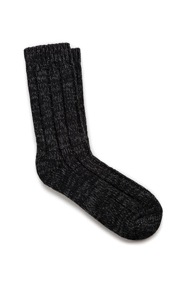 Birkenstock Cotton Twist Crew Socks for Men in Black