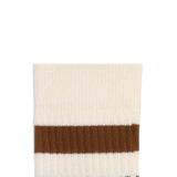Birkenstock Cotton Crew Stripe Socks for Women in Eggshell