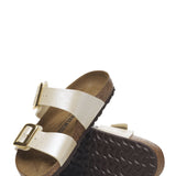  Birkenstock Sydney Luxe Buckle Sandals for Women in Pearl 