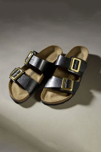 Birkenstock Sydney Luxe Buckle Sandals for Women in Black