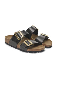 Birkenstock Sydney Luxe Buckle Sandals for Women in Black