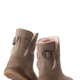 Birkenstock Uppsala Shearling Booties for Women in Grey Taupe