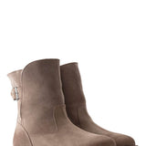 Birkenstock Uppsala Shearling Booties for Women in Grey Taupe