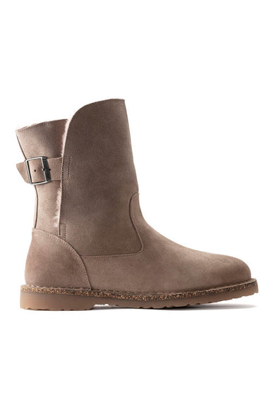 Birkenstock Uppsala Shearling Booties for Women in Grey Taupe
