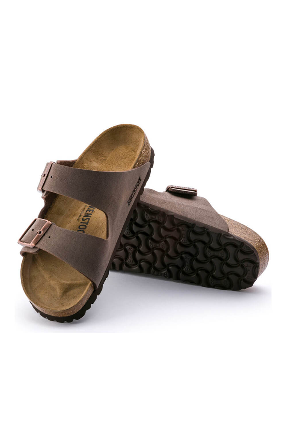 Birkenstock Arizona Birkibuc Sandals for Women in Mocha