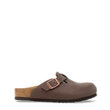 Birkenstock Youth Boston Birkibuc Clogs for Kids in Mocha