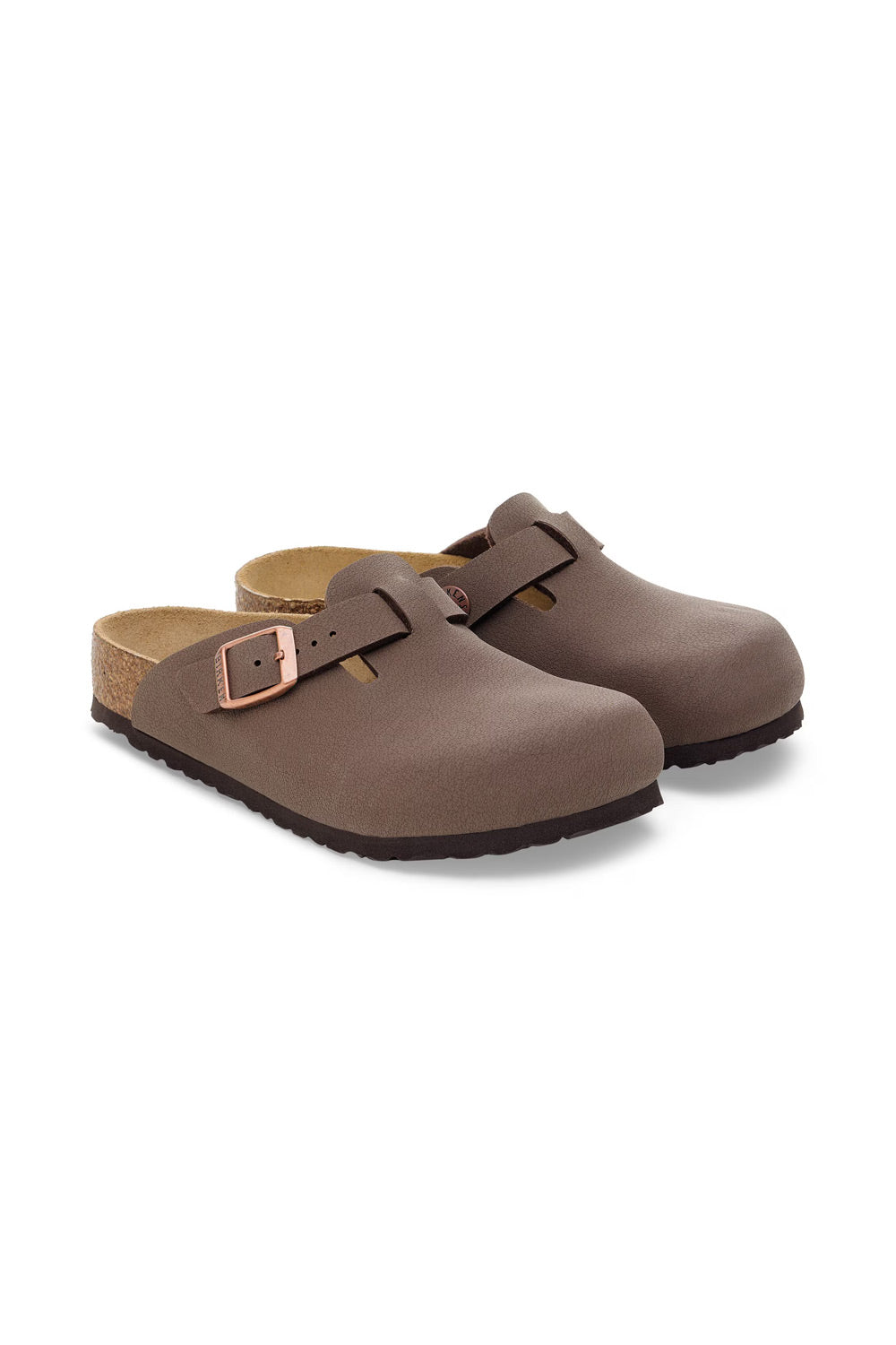 Birkenstock Youth Boston Birkibuc Clogs for Kids in Mocha