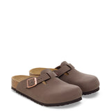 Birkenstock Youth Boston Birkibuc Clogs for Kids in Mocha