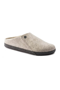 Birkenstock Zermatt Wool Felt Shearling Slippers for Women in Eggnog