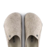 Birkenstock Zermatt Wool Felt Shearling Slippers for Women in Eggnog