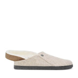 Birkenstock Zermatt Wool Felt Shearling Slippers for Women in Eggnog