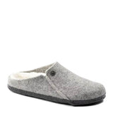 Birkenstock Zermatt Wool Felt Shearling Slippers for Women in Light Gray