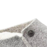 Birkenstock Zermatt Wool Felt Shearling Slippers for Women in Light Gray