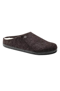Birkenstock Zermatt Wool Felt Shearling Slippers for Men in Mocha