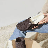 Birkenstock Zermatt Wool Felt Shearling Slippers for Men in Mocha