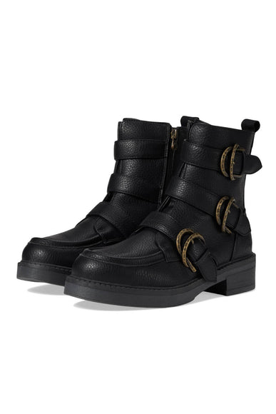 Blowfish Malibu Shoes Vigor Buckle Booties for Women in Black