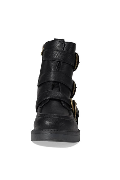 Blowfish Malibu Shoes Vigor Buckle Booties for Women in Black