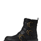 Blowfish Malibu Shoes Vigor Buckle Booties for Women in Black
