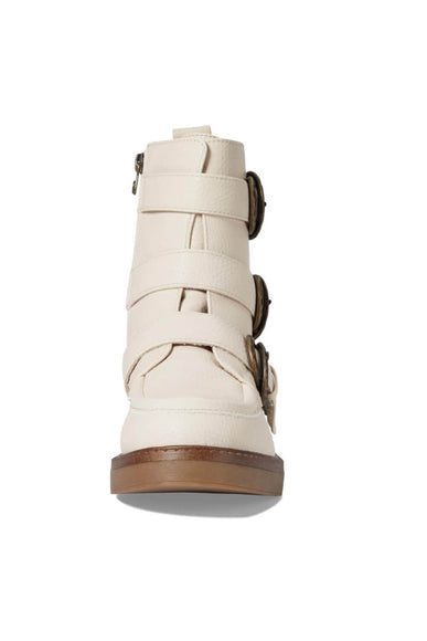 Blowfish Malibu Shoes Vigor Buckle Booties for Women in White