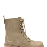 Blowfish Malibu Shoes Leith Lace Lug Booties for Women in Brown