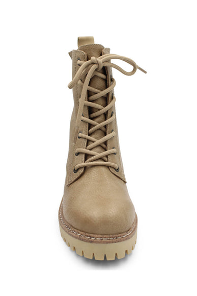 Blowfish Malibu Shoes Leith Lace Lug Booties for Women in Brown