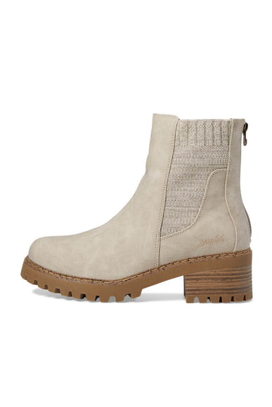Blowfish Malibu Shoes Levorah Lug Booties for Women in White