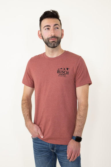 Brew City Apparel Busch Light Duck Scene T-Shirt for Men in Red