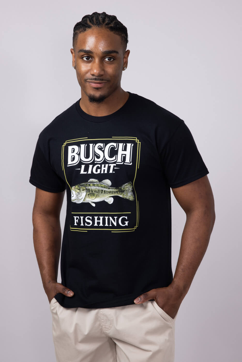Busch Lite Bass T-Shirt for Men in Black | 16682-628B – Glik's