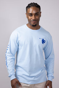 Michelob Ultra Golf Time Long Sleeve T-Shirt for Men in Blue