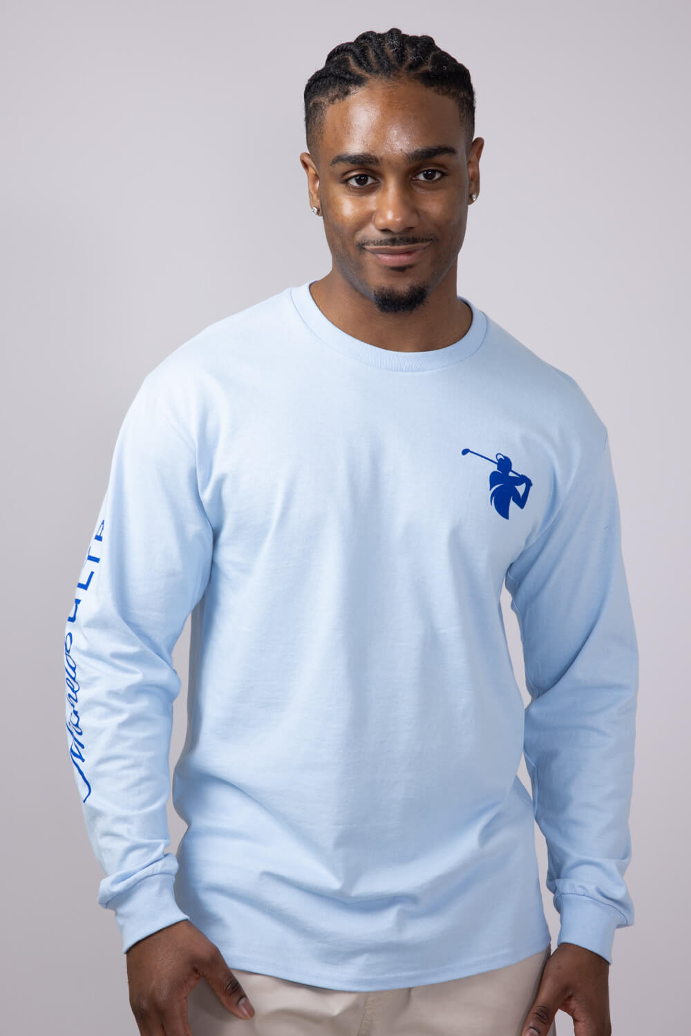 Michelob Ultra Golf Time Long Sleeve T-Shirt for Men in Blue