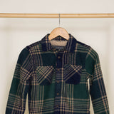 Brooklyn Cloth Youth Sherpa Lined Shacket for Boys in Green