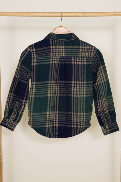 Brooklyn Cloth Youth Sherpa Lined Shacket for Boys in Green