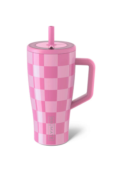 BruMate Era 30oz Tumbler in Pink Checker