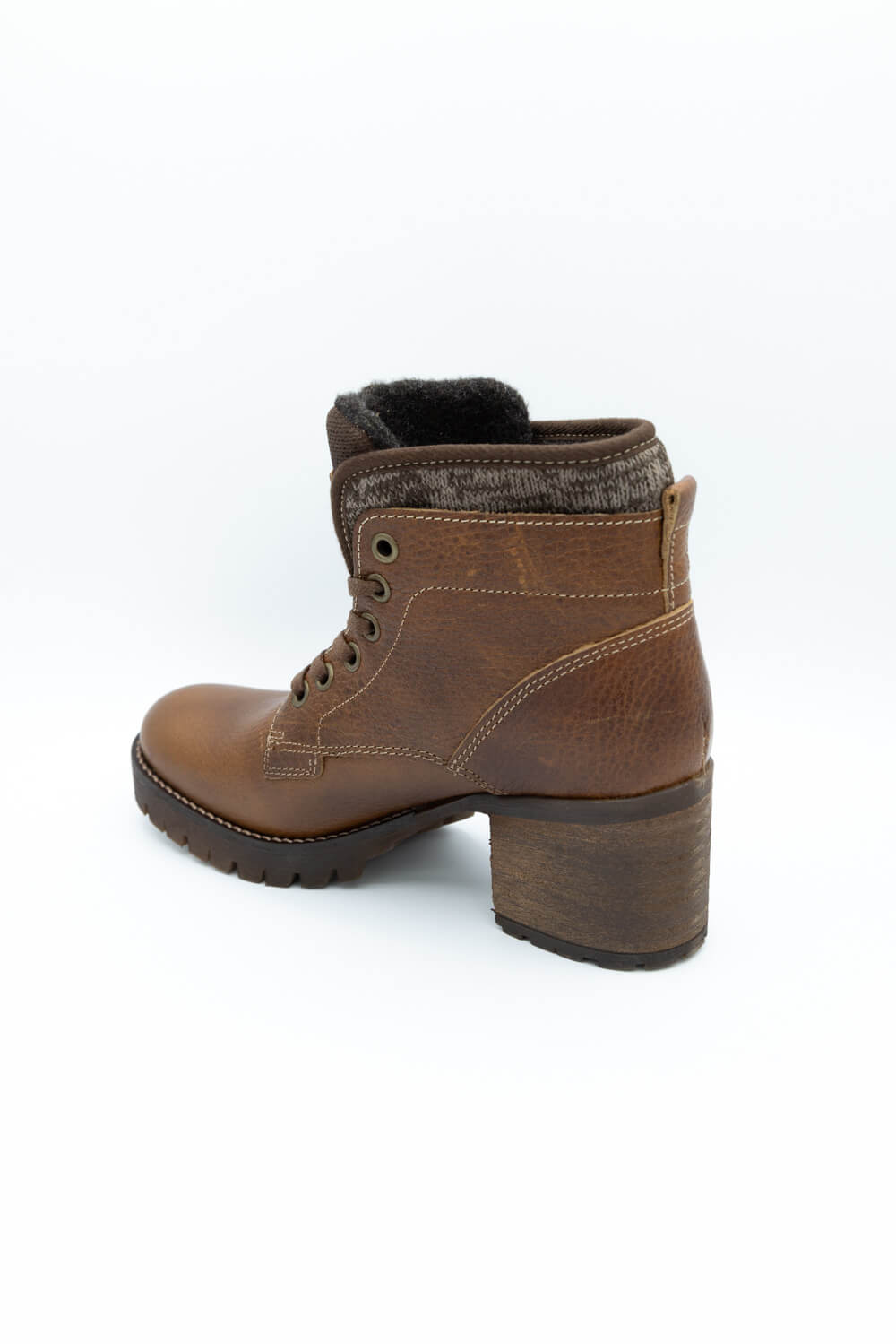 Bullboxer Ankle Lace Up Booties for Women in Cognac 772 M5 6894A COG Glik s