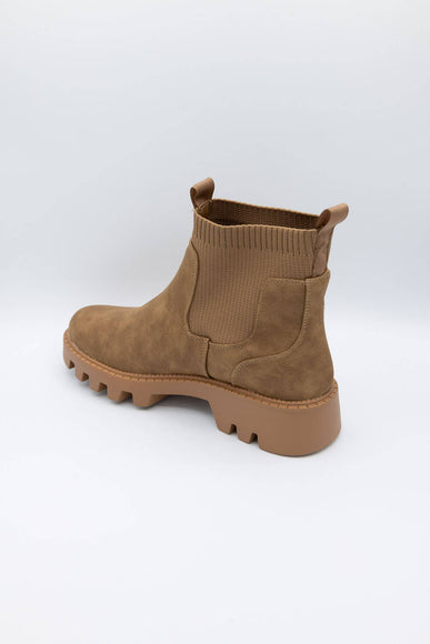B52 by Bullboxer Lug Booties for Women in Off Oak Brown